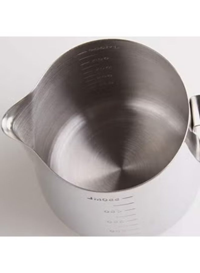 Stainless Steel Milk Frothing Pitcher 350 ml with Measurement Markings, Professional Barista Tool with Drip Free Spout for Latte Cappuccino Art - Image 2